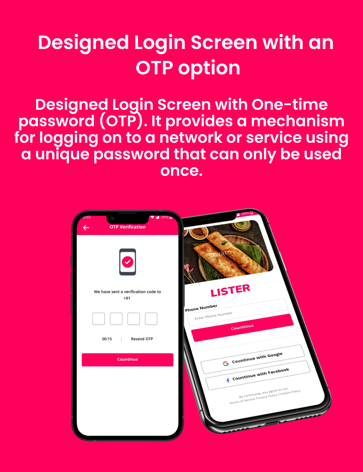 Lister-Login with OTP