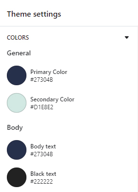 Customization Settings