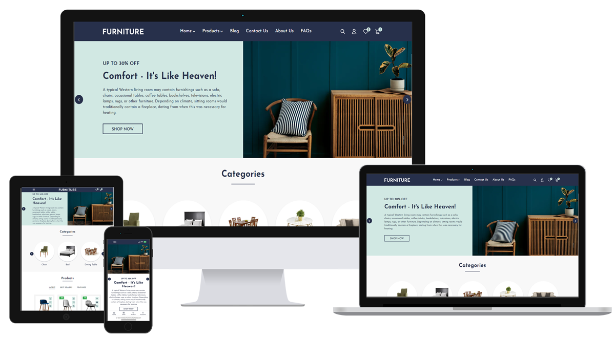 Kretoss Furniture Shopify Landing Page